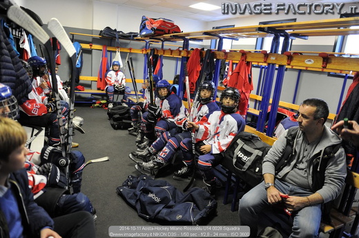 2014-10-11 Aosta-Hockey Milano Rossoblu U14 0028 Squadra